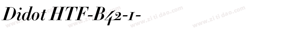 Didot HTF-B42-1字体转换